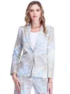 Jade Brietta Button Down Blazer In Desert Palm In Multi
