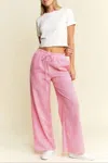 Jade By Jane Gingham Boxer Pants In Fuchsia