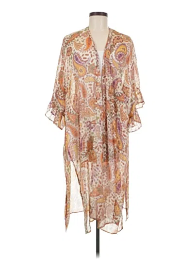 Pre-owned Jade By Jane Kimono In Tan