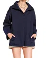 Jade By Jane Together At Last Collared Pullover In Navy In Blue