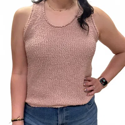 Jade By Jane Women's Solid Sweater Tank Top In Mauve In Multi