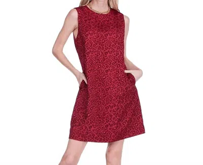 Jade Candace Mini Dress In Leopard Brocade In Multi