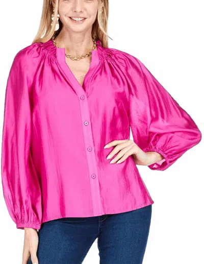 Jade Cerise Top In Hot Pink