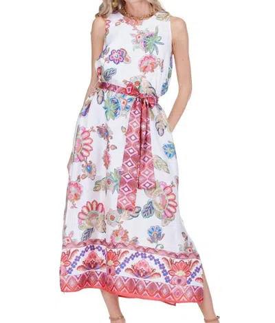 Jade Column Midi Dress In Briar Bloom In Multi