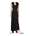 Jade Cropper Asymmetric Maxi Dress In Black