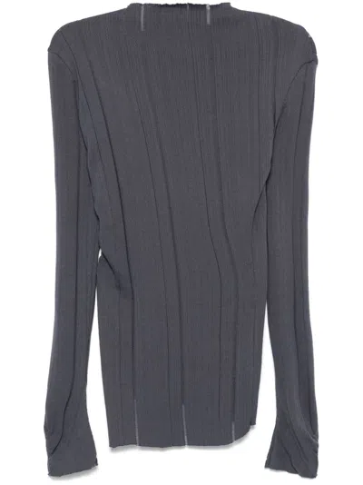 JADE CROPPER ASYMMETRIC SWEATER