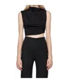 Jade Cropper Asymmetric T-shirt In Black