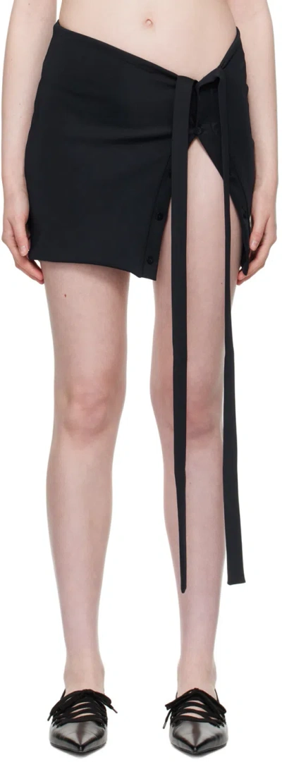 JADE CROPPER BUTTON MINISKIRT