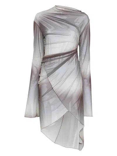 JADE CROPPER DRAPED TWISTED MINI DRESS