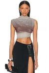Jade Cropper For Fwrd Asymmetric Crop Top