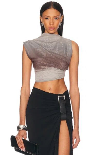 Jade Cropper For Fwrd Asymmetric Crop Top