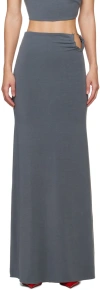 Jade Cropper O-ring Maxi Skirt In 207 - Dye Grey