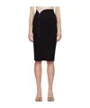 Jade Cropper Hook-eye Skirt In Black