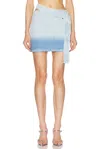 Jade Cropper Mini Skirt In Light Blue
