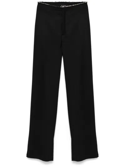 JADE CROPPER RAW-CUT TROUSERS