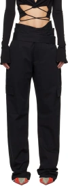 Jade Cropper Wrap Belt Cargo Pants In Black