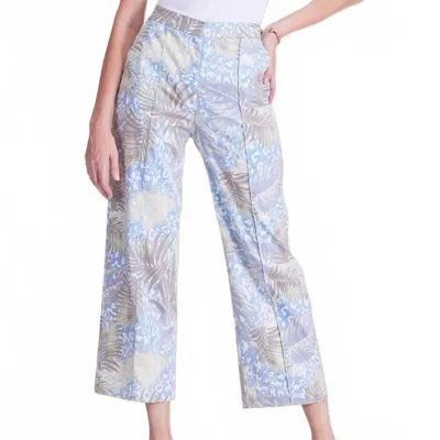Jade Desert Palm Ankle Pant In Blue