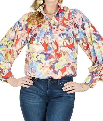 Jade Excited Florals Blouse In Multi