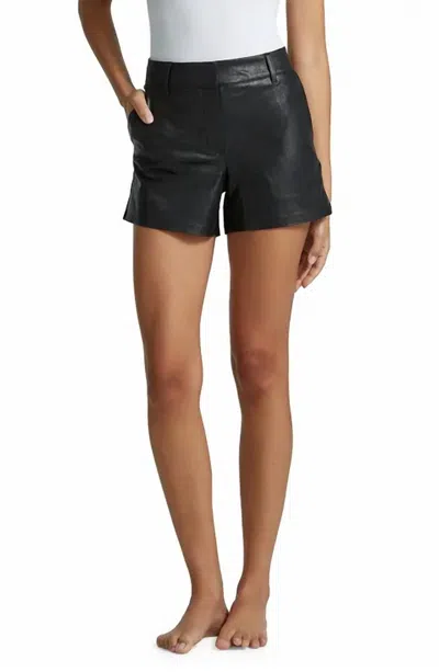 Jade Faux Leather Short In Black