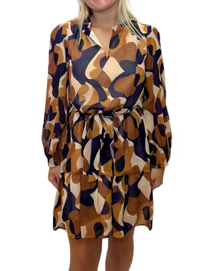 Jade Ginger Mini Dress In Brown