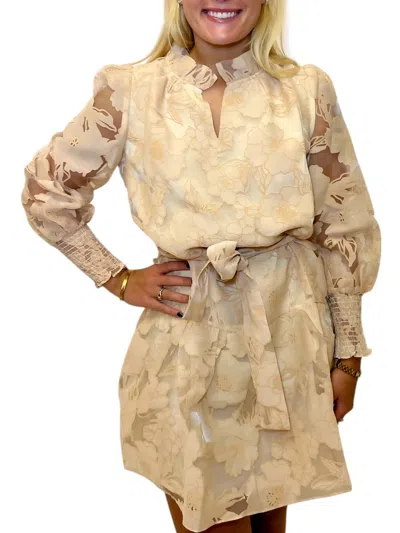 Jade Hazel Mini Dress In Camel In Neutral