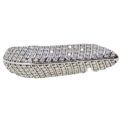 Pre-owned Jade Jagger Paradisca Diamond Leaf Ring In Multi
