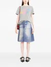 Jade Jagger Printed T-shirt In Gray