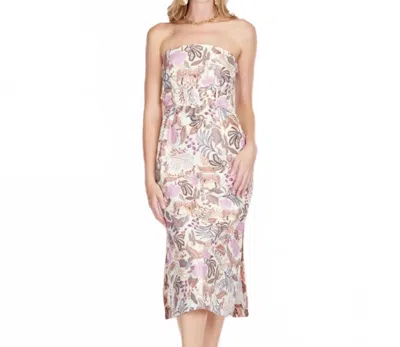 Jade Jungle Tiger Belted Tube Dress In Pink