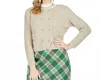 Jade Knitted Jacket In Oat In Pattern