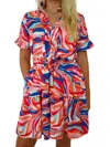 Jade Kyla Colorful Swirl Dress In Multi In Multi