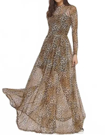 Jade Laressa Maxi Print Dress In Cheetah