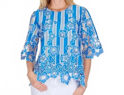 Jade Livia Bellflower Lace Top In Blue