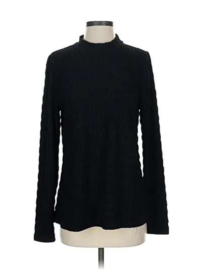 Pre-owned Jade Long Sleeve Top Black Turtleneck Tops