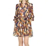 Jade Tiered Dress In Brown Medley In Multi