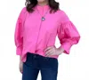 Jade Melody Tam Peasant Top In Pink