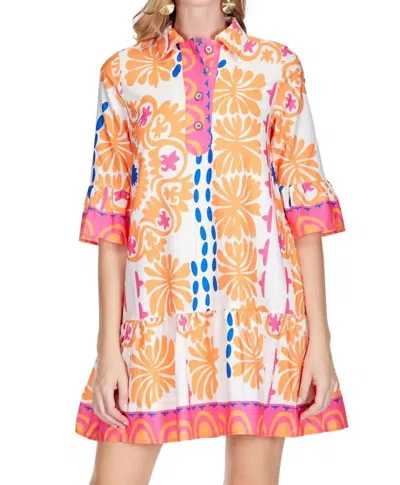 Jade Bold Summer Print Dress In Summers Edge In Multi