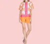 Jade Puff Sleeve Top In Summer In Multi