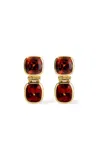 Jade Ruzzo 18k Yellow Gold Amelia Earrings In Red