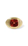 Jade Ruzzo 18k Yellow Gold Cymbal Ring In Red