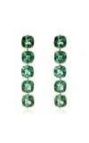 Jade Ruzzo 18k Yellow Gold Gala Earrings In Green
