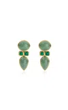 Jade Ruzzo 18k Yellow Gold Matilda Earrings In Green