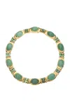 Jade Ruzzo 18k Yellow Gold Matilda Necklace In Green