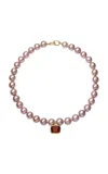 Jade Ruzzo 18k Yellow Gold Nina Necklace In Pink