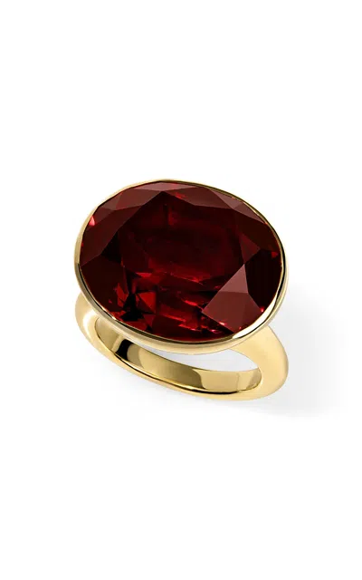Jade Ruzzo 18k Yellow Gold Ooak Una Ring In Red