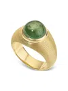 Jade Ruzzo 18k Yellow Gold Tourmaline Cymbal Ring In Gold