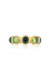 Jade Ruzzo Small Vic 18k Yellow Gold Tourmaline Ring In Green