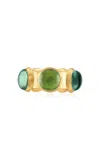 Jade Ruzzo Vic 18k Yellow Gold Tourmaline Ring In Green
