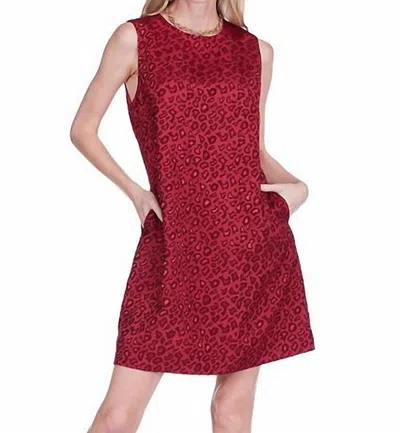 Jade Serena Shift Dress In Cheetah Brocade In Multi