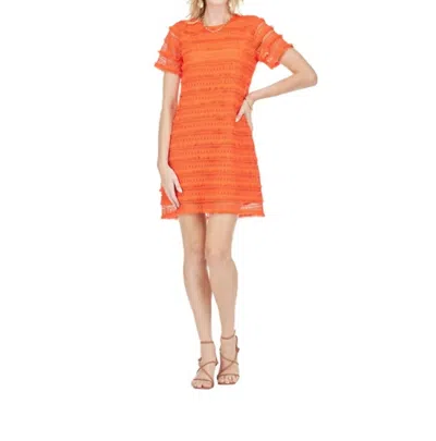 Jade Sheath Dress In Tangerine In Orange