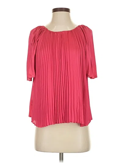 Jade Short Sleeve Blouse In Pink